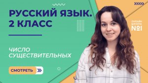 Видеоурок 18.5. Число существительных. Русский язык 2 класс