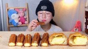 카라멜 크로칸슈 크로칸볼? 커스터드크림 전국 3대 크로칸슈 디저트 먹방 Dessert Mukbang