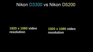 Nikon D3300 vs Nikon D5200