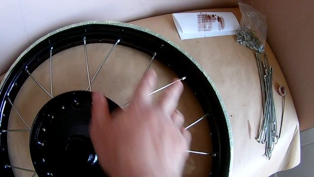 Как переспицевать колесо иж 49 или собрать колесо иж 49. Меняем спицы смотреть онлайн