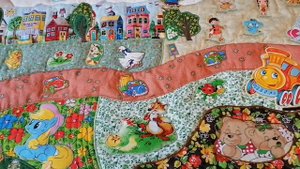 Развивающий коврик своими руками.