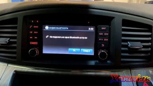 Nissan Elgrand 52 (2013-2019) - русификация приборной панели, замена магнитолы на оригинальную.