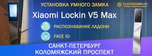 Xiaomi Lockin V5 Max с распознаванием вен ладони и Face ID. Санкт-Петербург. Коломяжский проспект.