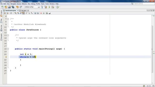الدرس الثالث والستون : استخدام while
