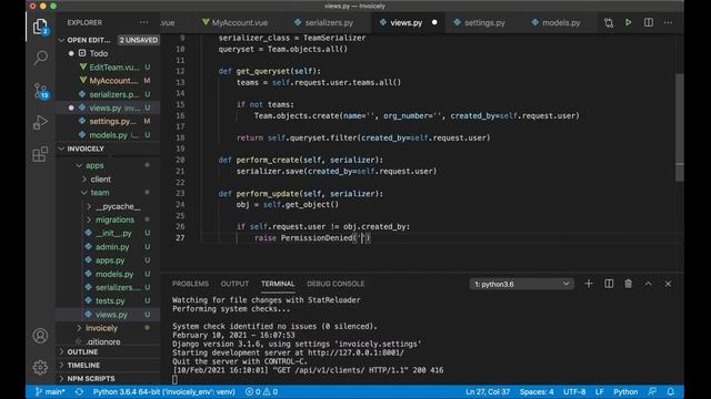 Invoice Web App - Django and Vue Tutorial Part 4 - Django Rest Framework and Vue CLI смотреть онлайн
