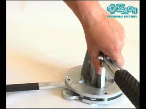 Устройство для гибки АЛС профиля под углом 60 градусов