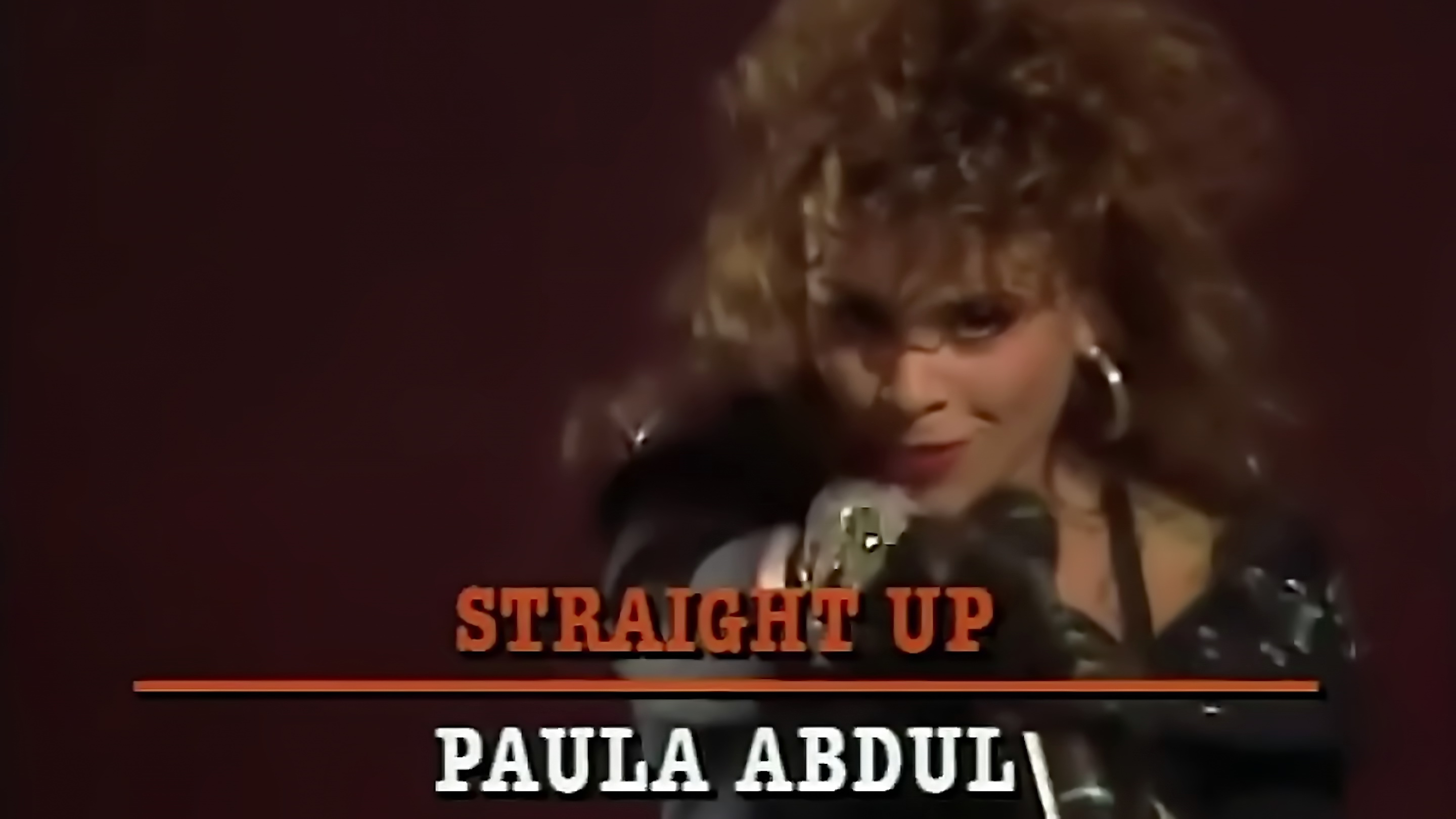 Paula abdul straight up