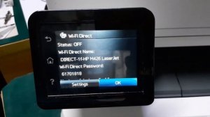 How To WiFi Direct On and password HP LaserJet Pro MFP M426fdw