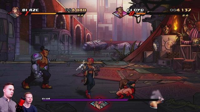 Прохождение Streets of Rage 4 вдвоем! PS4 #1 Начало!