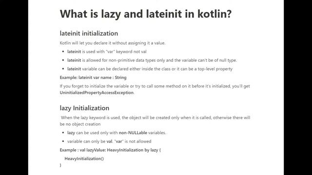Top 5 Kotlin Interview Questions With Answers || Android Interview Questions For Beginners