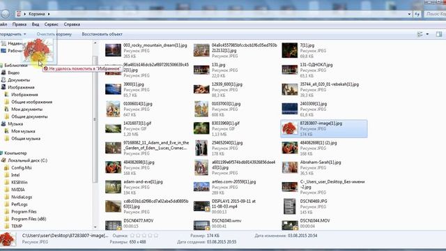 как достать файл из корзины смотреть онлайн