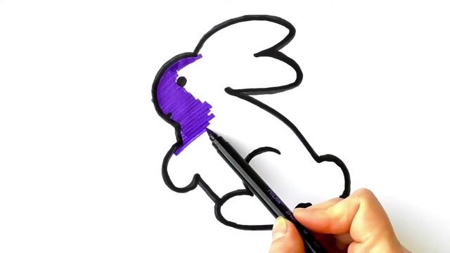 Как нарисовать кролика смотреть онлайн