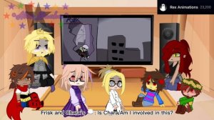 Undertale reacts to Murder Time Trio vs DustDust || [??]