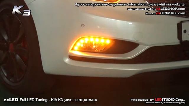 2013~ KIA K3 FORETE CERATO FULL LED TUNING by exLED смотреть онлайн