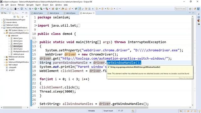 How to Handle Multiple Windows in Selenium Webdriver | Selenium Certification Training | Edureka