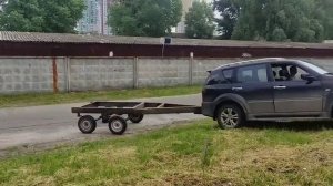 подрамник на прицеп самосвал. работа рессорно-балансирной подвески.ч2