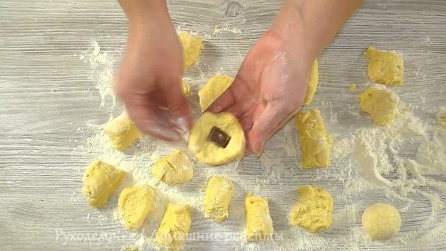 Творожные шарики с сюрпризом! Быстро Без Дрожжей! Простой рецепт пончиков с начинкой