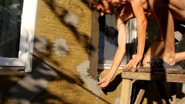 утепление дома каменной ватой делаем откосы базальтовая вата