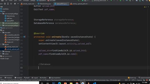 How to Upload PDF Files to Firebase|Using FirebaseStorage & Realtime Database|Firebase tutorial|202