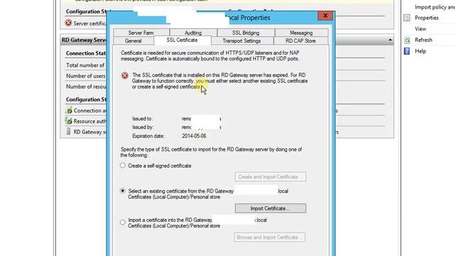 How to renew RDP service self signed certificate in Windows 2012 смотреть онлайн