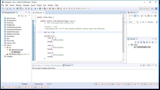 Java desde cero con Eclipse [Parte 14] (Switch - Case) смотреть онлайн