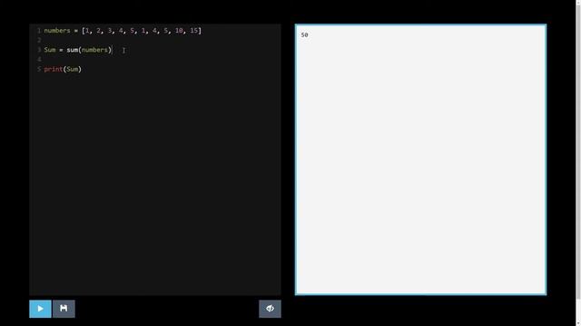 Find the sum and average value in array, Python for Beginners смотреть онлайн