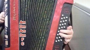 ЛОДОЧКА (В. Вялков) / Разбор на гармони по цифрам