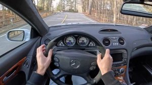 2007 Mercedes Benz SL55 AMG - Supercharged V8 German Roadster  (POV Binaural Audio)