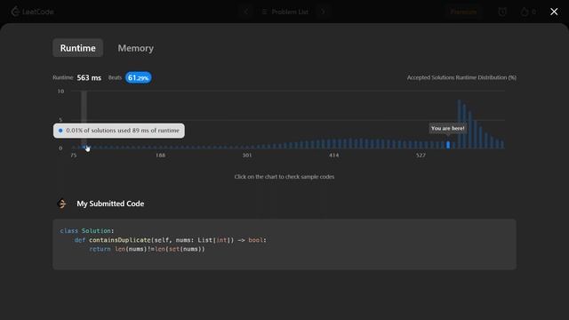 #1 contains duplicate | Leetcode | Neetcode | Python | Practice