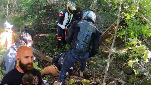 Motorcycle Rider GOES OFF A Cliff! (Re-Upload Medical AAR) смотреть онлайн