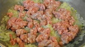 Паста с фаршем и томатной пастой