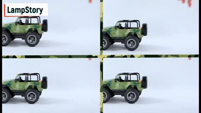 Инерционная машина Джип LampStory (звуки, свет фар, резиновые колеса, открывание дверей) смотреть онлайн