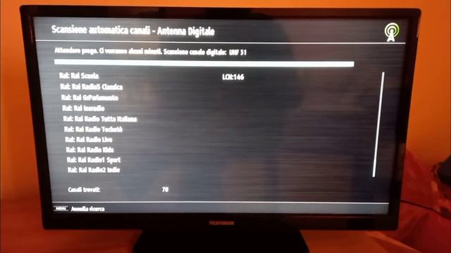 TELEFUNKEN TE24283S27YXA: Reset + Scan DVB-T смотреть онлайн