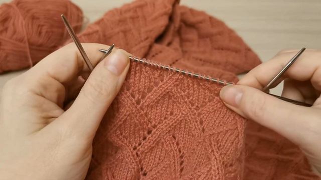 Ажурный узор для джемпера с круглой кокеткой