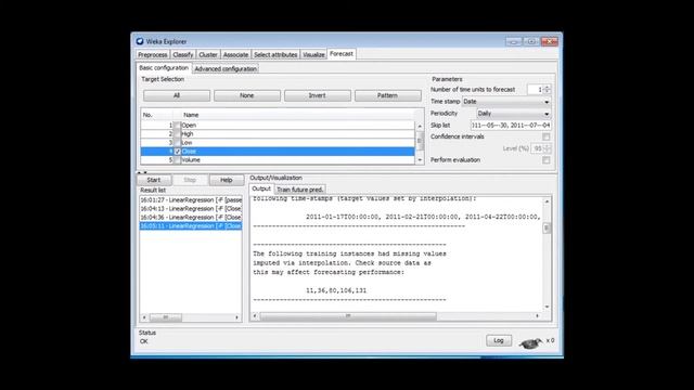 Advanced Data Mining with Weka (1.5: Lag creation, and overlay data)