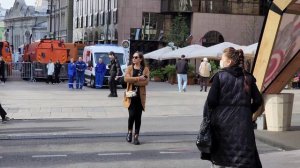 Центр Москвы утром 11.09.2022г. День города.