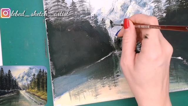 Рисуем пейзаж гуашью /6 цветов смотреть онлайн