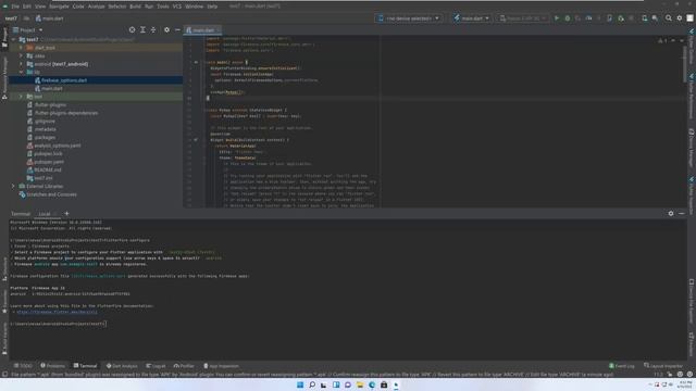 FlutterFire With Android Studio (Connect to Firebase)