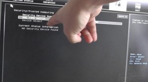 Как включить TPM модуль в Bios ?