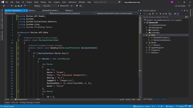 7  Seeding In Memory Database With Entity Framework Core