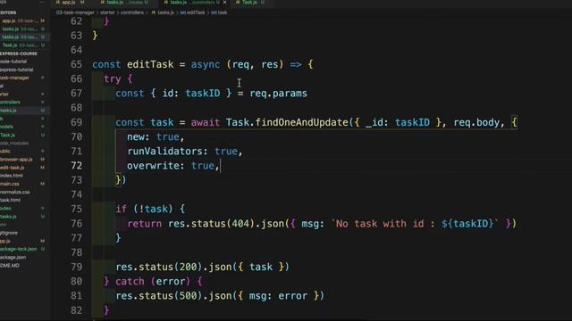 Nodejs Difference between Patch and Put