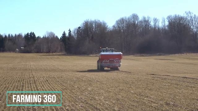 Rauch Axis-H 50.2 EMC+W dynamic in action with John Deere 6215R смотреть онлайн