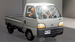 Невероятный краш-тест с манекенами Honda Acty в BeamNG.drive