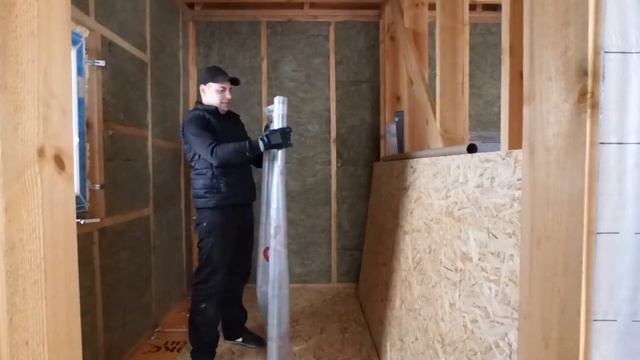 Дом 6 на 6 СНТ Дачное 1.19 - Утепление каркасного дома, монтаж пароизоляции смотреть онлайн