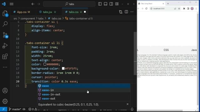 Create Tabs With React JS | Build Tabs In React JS