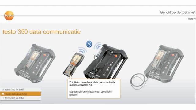 Testo 350 Emissie Analyzer - De eerste emissie analyzer die vooruit denk! смотреть онлайн