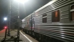 Минеральные Воды. Поезд №679 Владикавказ - Адлер. Новый плацкарт / Mineralnye Vody Railway Station
