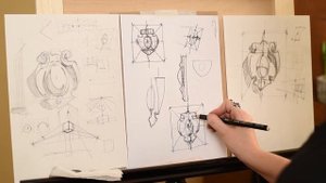 Рисунок гипсовой розетки. Урок рисования.