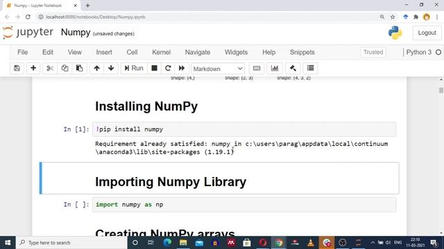Installing NumPy Library | Pip Command for Installing NumPy Library