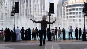 Новая Чеченская Лезгинка С Танцующими Фонтанами В Дубае ALISHKA 2023 Lezginka Dance Dubai Fountain